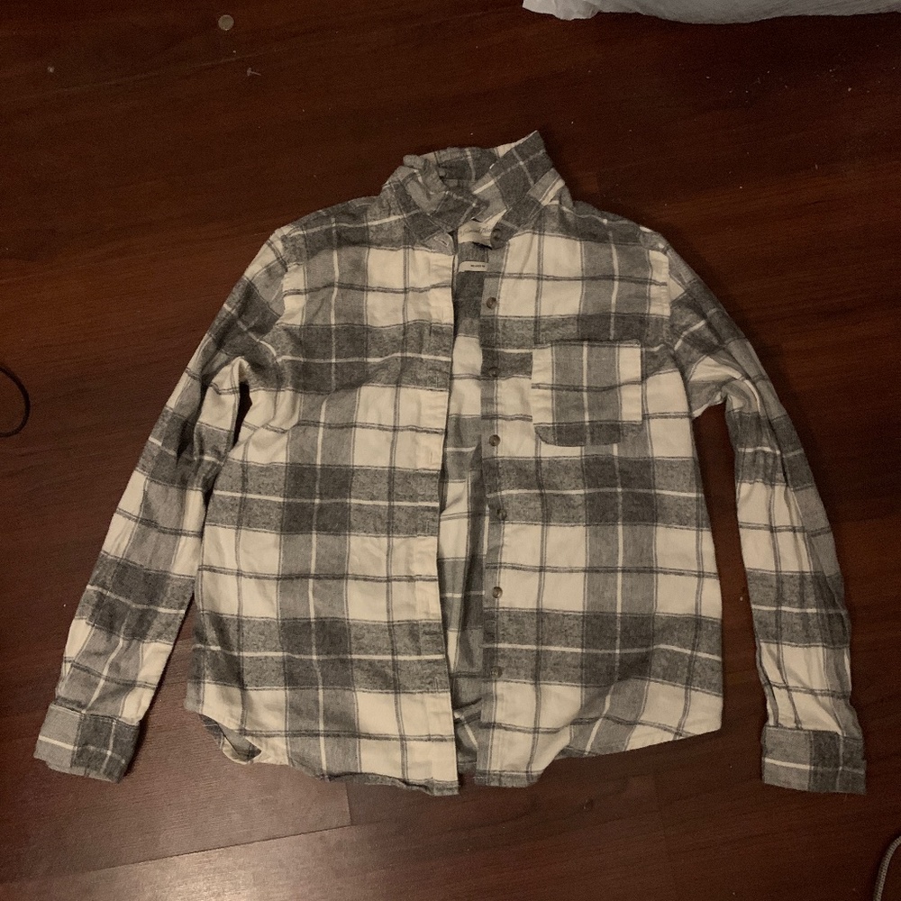 White/Gray Flannel